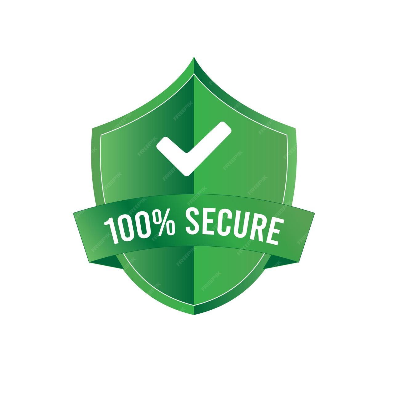 Premium Vector | 100 secure logo, secure badge design, secure vector ...