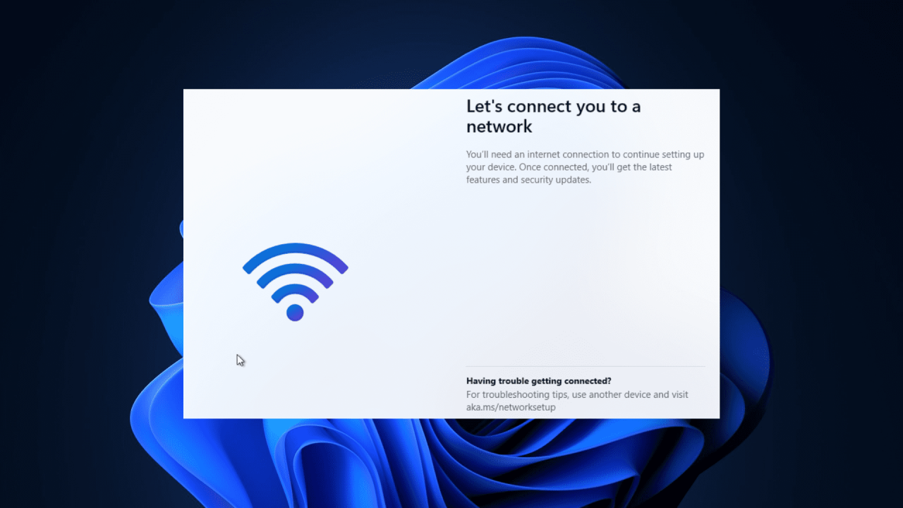 Windows 11 Installation Stuck on Let’s Connect You to a Network: FIXED ... Windows 11 Installation Stuck on Let’s Connect You to a Network: FIXED ...