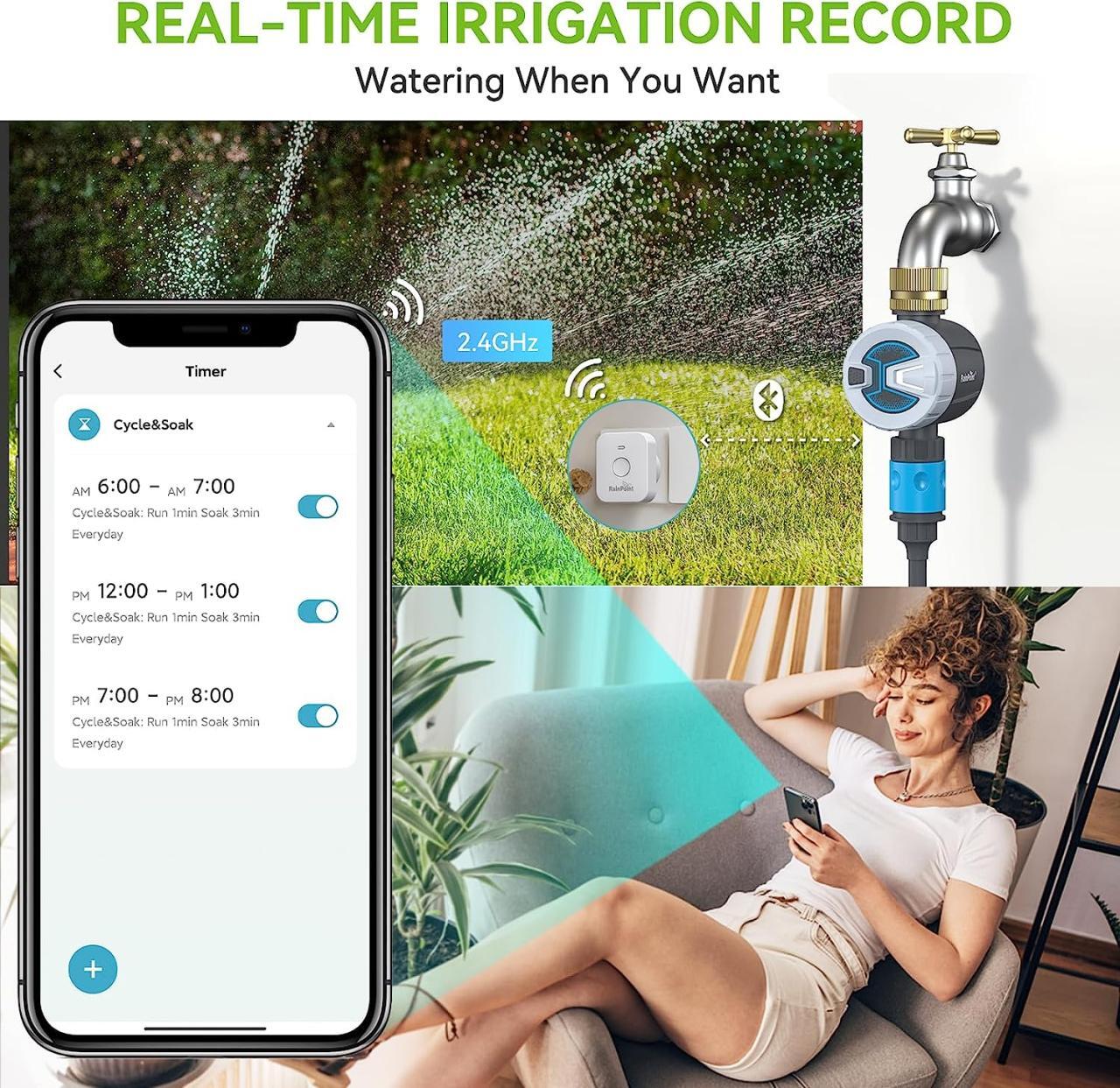 RAINPOINT Sprinkler Timer WiFi Water Timer - Smart Home Devices